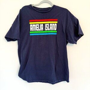 🏝 AMELIA ISLAND Retro Stripe Tee 🏝